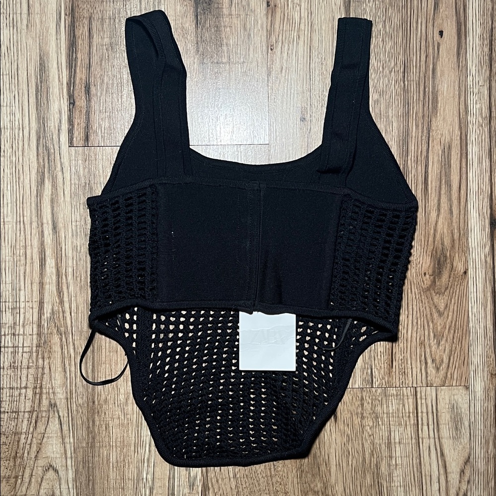 NEW! Zara Combination Knit Corset Top Size S - Picture 11 of 11